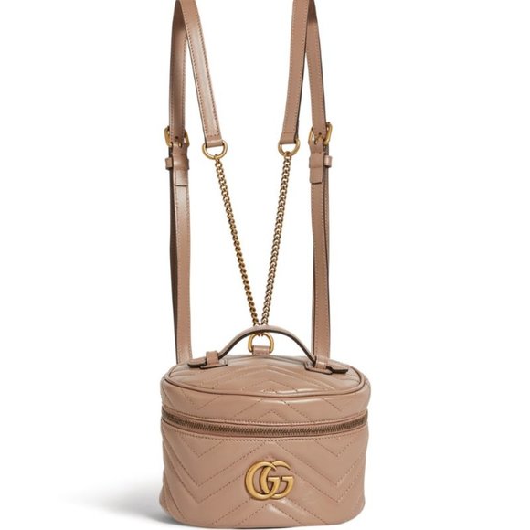 HOST PICK! Gucci GG Marmont Matelasse Mini Backpack in Rose NEW IN BOX - Picture 1 of 3